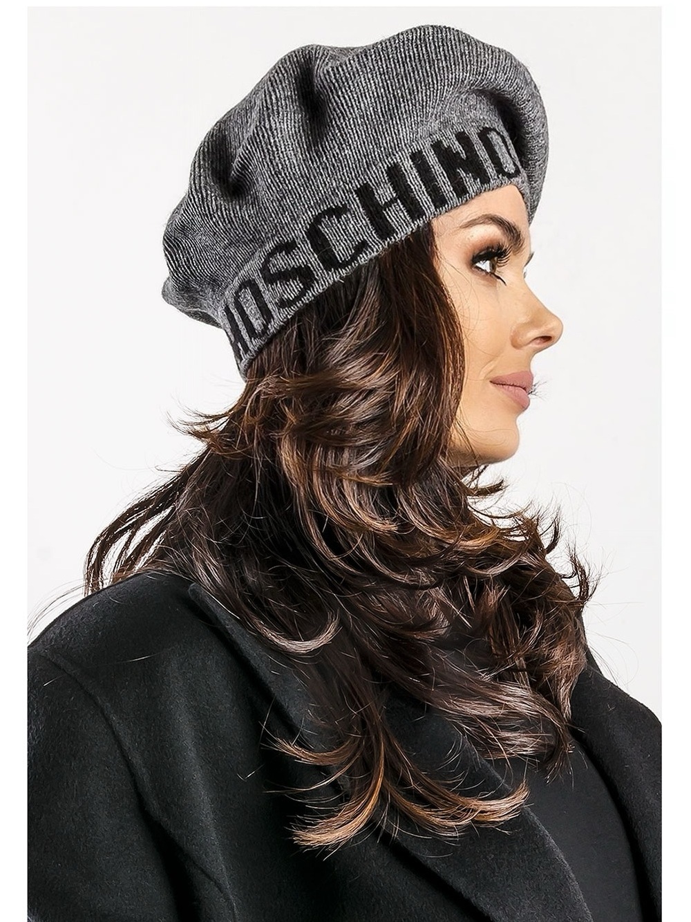 MOSCHINO Women’s Light Gray Knit Hat